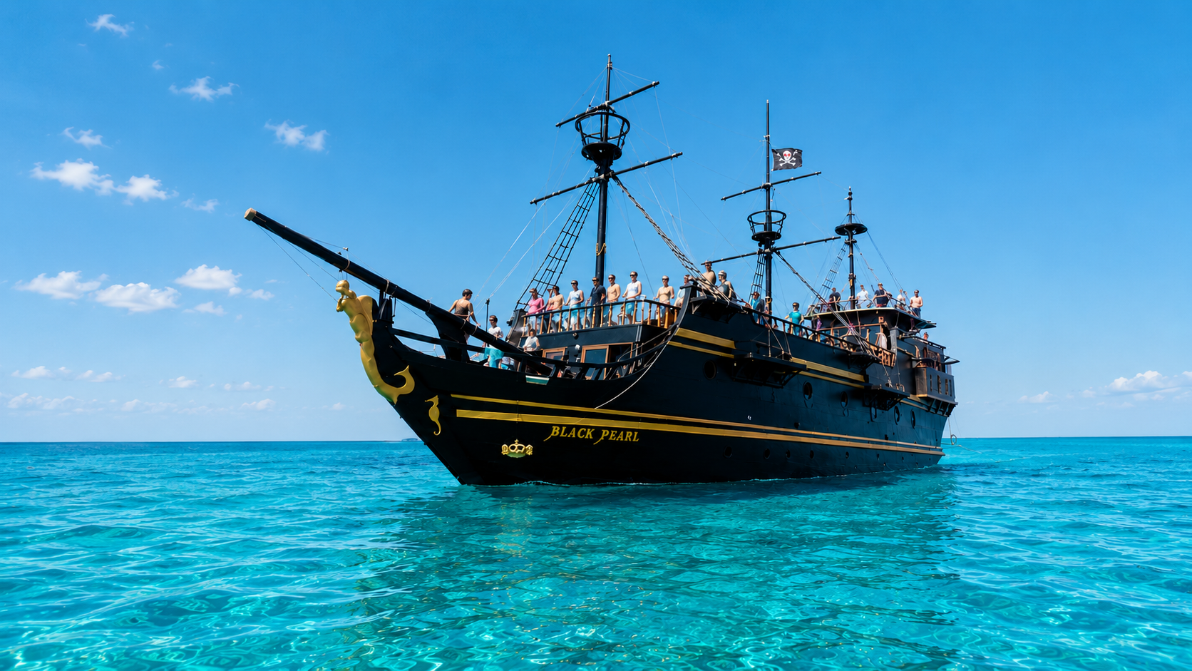 Black Pearl Pirate Boat